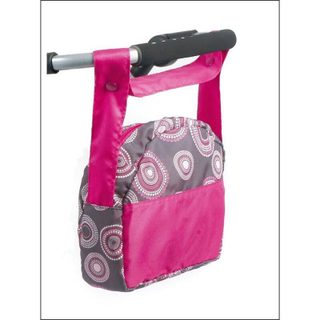 Sac À Langer Pour Poussettes De Poupées. Fuchsia Avec Motifs