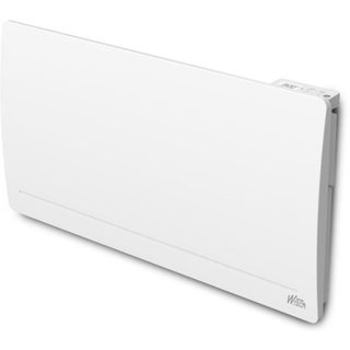 Radiateur Électrique Inertie Fonte 2000w Horizontal Blanc Ip24 Thermostat Lcd 6 Ordres Warm Tech
