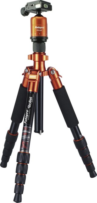 Rollei Compact Traveler No. 1 Trépied Caméras Numériques 3 Pieds Noir, Orange