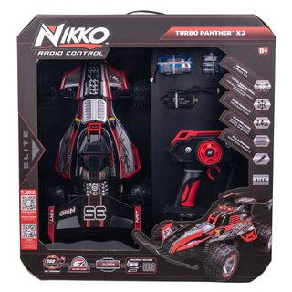 Voiture Rc Nikko Elite Turbo Panther X2 1:10 Rouge 2.4g 17 Km/h Buki