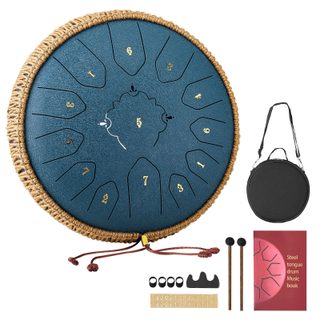 Vevor Tambour Langue Acier Tambour Pluie 30,5 Cm 13 Notes Do Majeur Bleu Marine