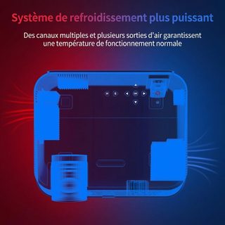 Vidéoprojecteur Android Smart 1080p 3500 Lumens Hdmi Usb Support Multimédia - Blanc - Yonis