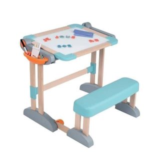 Smoby - Bureau Modulo Space - Transformable En Tableau Double Face - 80 Accessoires Inclus - Des 3 Ans - 420304