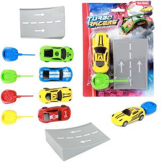Toi-toys Voiture De Course Turbo Jouet Avec Rampe - Rallye Colorée