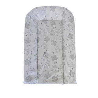 Matelas À Langer Plaque Mousse Blanc Motif Argenté Bambisol