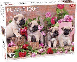 Tactic Puzzle 1000 Pcs Puppy Pugs