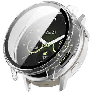 Boîtier Pc Transparent Avec Protecteur D'écran En Verre Trempé Compatible Avec Garmin Venu 4 (45mm)