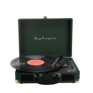 Platine Vinyle Vc400 - Tourne-disque - Bluetooth - Lecteur Et Convertisseur De Vinyle - Vert Foncé