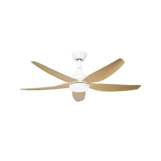 Ventilateur Plafonnier Fabrilamp Elda 18w Télécommande Blanc/haya