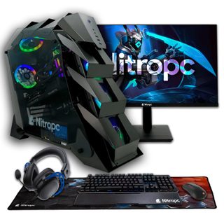 Pc Gamer Nitropc Pack Elite – I9-12900k, Rtx 5070 12gb, 32gb, 2tb M2, Win 11 Pro, Accessoires + Monitor 27" Qhd