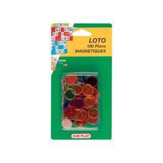 Jeu De Cartes - Jeu Du Bingo - Pions Aimantés - Lot De 100 - Assortiment Couleur