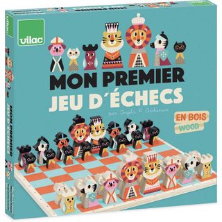 Mon Premier Jeu D'échecs Ingela P. Arrhenius Bois Orange/blanc 30x30 Cm Vilac