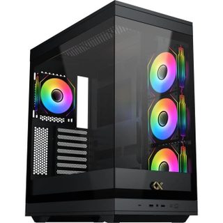 Boîtier Pc Meta Moyen Tour E-atx Verre Trempé Argb Noir