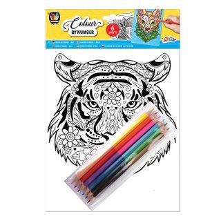 Set De Crayons Grafix Colors Au Numéro A4 - Leeuw