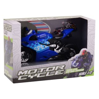 Motocyclette Johntoy Race En Boîte - Set De 3 Modèles Assortis