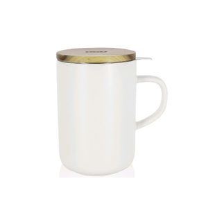 Tisanière Infuseur Juliet Blanc 47,5 Cl Gris Couvercle Acacia Ogoliving