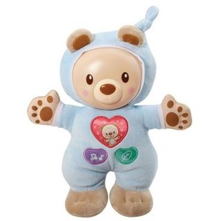 Leon Mon Lumi Ourson Bleu - Vtech Baby - 5202105 - Peluche Veilleuse Musicale Bebe