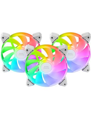 Mars Gaming Mf3ar Boitier Pc Ventilateur 12 Cm Blanc 3 Pièce(s)