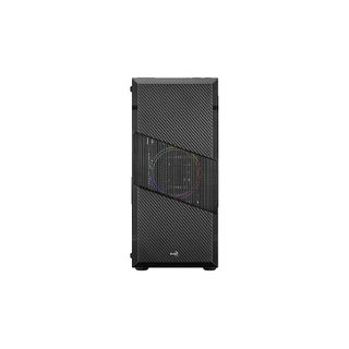 Boîtier Pc Aerocool Menace Saturn Frgb Noir Verre Trempé