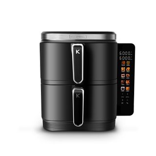 Kitchencook - Airflow 12 Led - Double Friteuse À Air Verticale 12l - 10 Programmes
