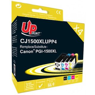 T3azur Cj1500xlupp4 Cartouche D'encre 4 Pièce(s) Noir, Cyan, Magenta, Jaune
