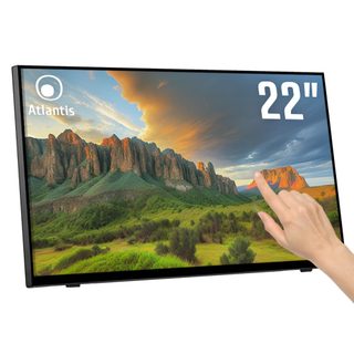 Moniteur Tactile Atlantis A05-t22a-vhdm 22 Pouces Full Hd 1920x1080 60hz Hdmi Vga Dp Verre 7h