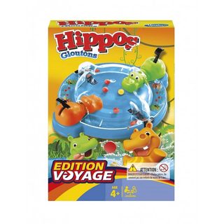 Hippos Gloutons Édition Voyage - Hasbro Gaming - Jeu De Société Enfant