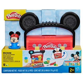 Play-doh Disney Junior Mon Garage Avec Mickey Mouse, Coffret De Pâte A Modeler, Loisirs Créatifs, Jouets Préscolaires, D