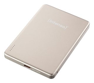 Intenso Batterie Externe Magnétique Mw5000 5000 Mah – Compatible Magsafe, Charge Sans Fil 15w, Usb-c Pd 20w, Fine & Com