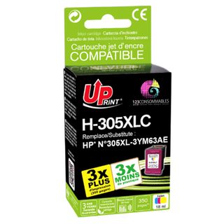 Cartouche Encre Uprint Compatible Hp 305 Xl Couleur