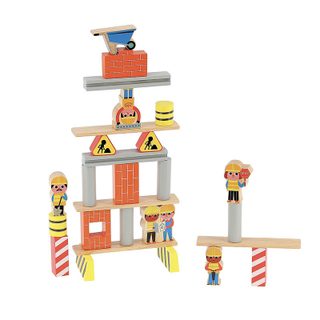 Jeu D'équilibre Sur Le Thème Du Chantier En Bois - Multicolore