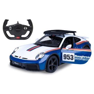 Voiture Télécommandée Jamara Deluxe Porsche 911 Dakar Performance 1:14 Bleu