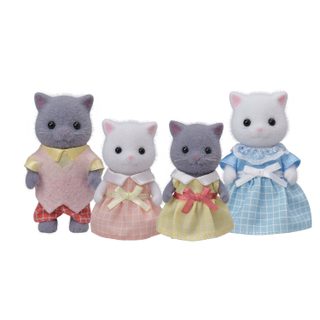 Mini-univers La famille chat persan SYLVANIAN FAMILIES