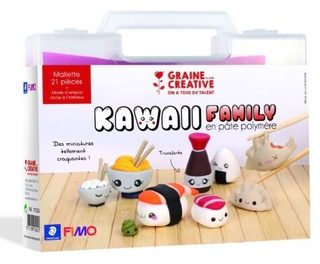 Mallette Création Fimo Kawaii Asie Multicolor Plastique