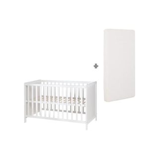 Robi Lit cododo ROBA 2-en-1 60 x 120 cm reglable incl. matelas et sommier