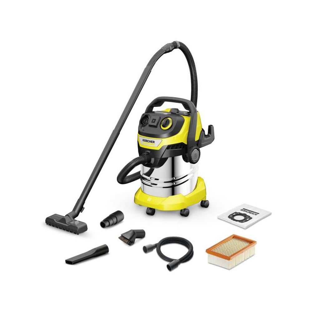 Aspirateur Eau Et Poussière Kärcher Wd 5 P S V-25/5/22 Acier Inoxydable Gris Noir