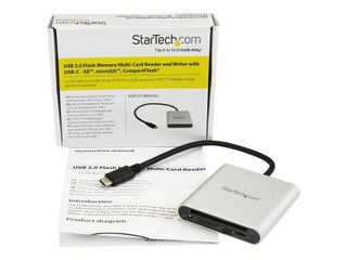 StarTech.com Lecteur et enregistreur multicartes USB 3.0 avec USB-C pour cartes mémoire SD, microSD et CompactFlash