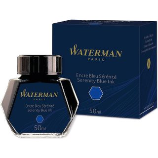Waterman Flacon Verre 50ml Encre Bleu Sérénité