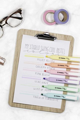 Stabilo Swing Cool Pastel Edition Étui de 6 marqueurs fluorescents