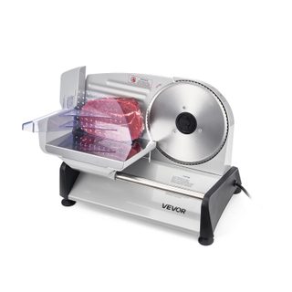 Vevor Trancheuse Électrique Coupe Viande 200 W Lame Tranchante De 190 Mm Maison
