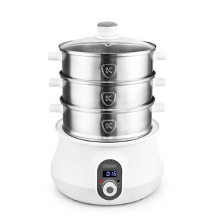 KitchenCook MULTI STEAM 9 - Cuiseur vapeur électrique en acier inoxydable