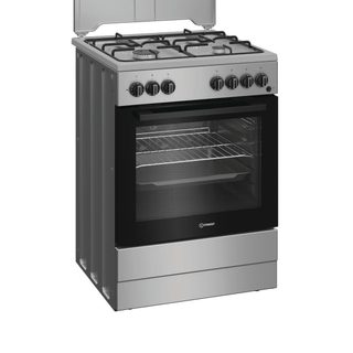 Indesit I6g3pms Cuisinière Electrique Gaz Argent
