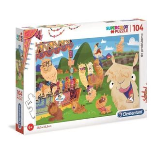 Puzzle 104 Pieces - Le Lama - 48 X 33 Cm