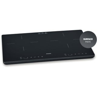 Plaque A Induction Portable - 2 Foyers - 60,0 X 38 X 4,2 Cm - Noir - Dk1033