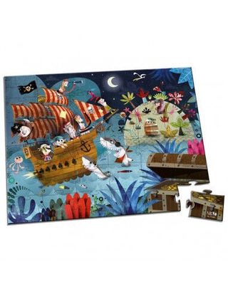 Puzzle Juratoys-janod Janod Puzzle La Chasse Aux Tresors 50 X 40 Cm Multicolor Carton