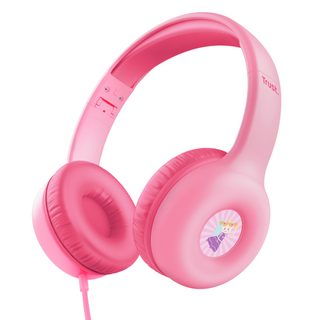 Trust Nouna Casque Avec Fil Arceau Appels/musique Rose