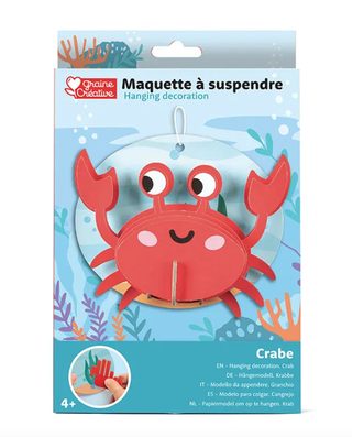 Maquette A Suspendre Graine_creative Crabe Multicolor Bois