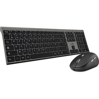 Ensemble Clavier Souris Sans Fil Bluestork Rechargeable Silencieux Azerty Noir