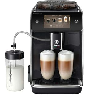 Cafetière Machine À Café Super Automatique Saeco Fonction Moulin Intégré Noir Grain Et Moulu 1.8 L