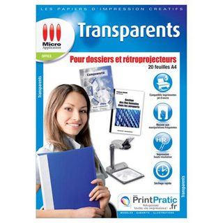 Micro Application Film Transparent Pour Rétroprojecteur